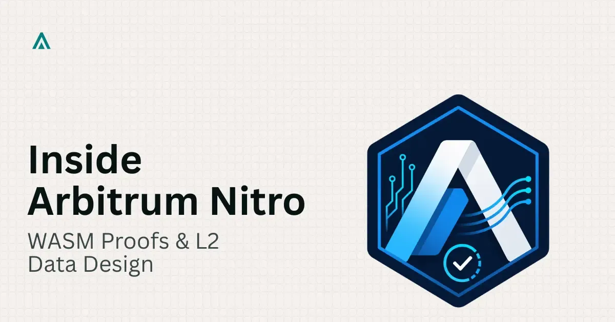 Arbitrum Nitro Deep Dive: WASM Fraud Proofs and Data Design