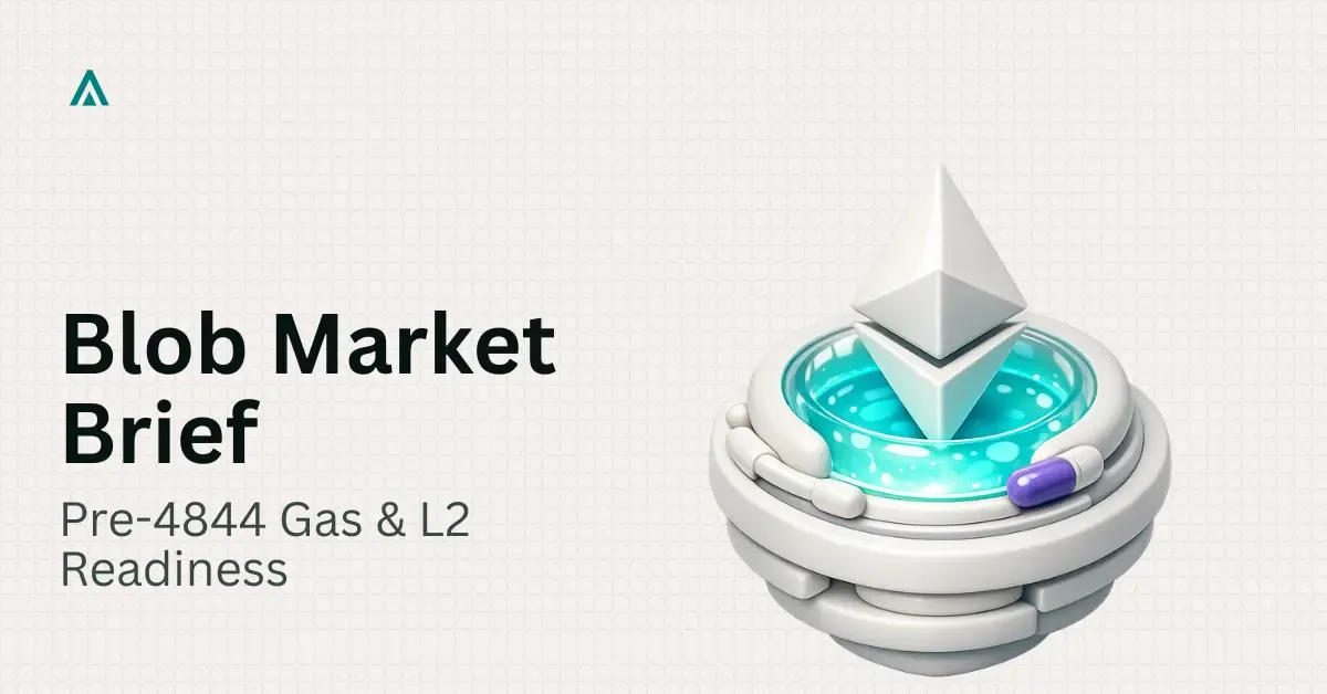 Ethereum Blob Market Brief: Pre-4844 Gas Economics