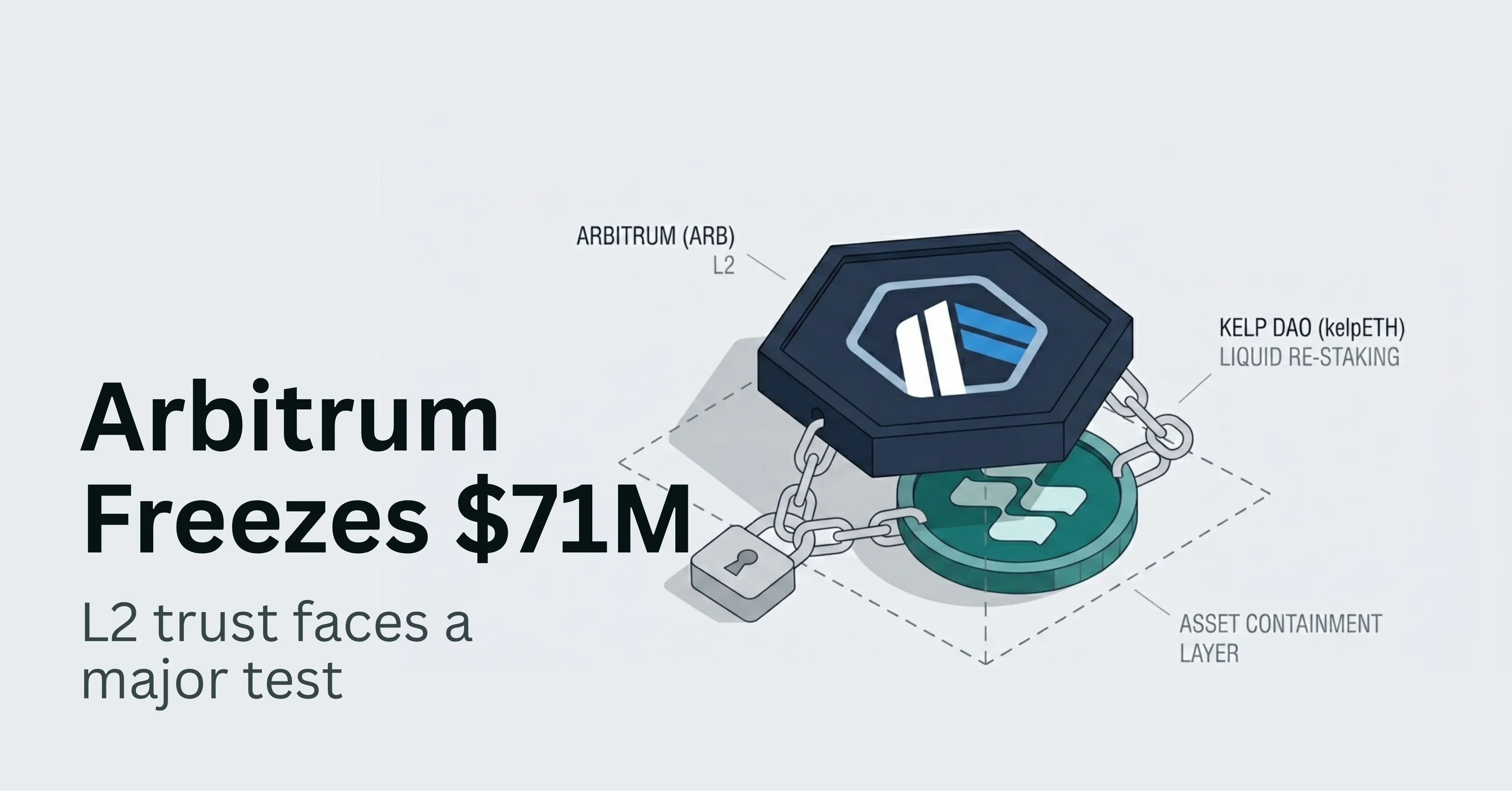 Arbitrum Freezes $71M in Stolen Kelp DAO ETH: L2 Trust Reset