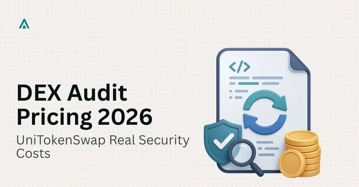 DEX Smart Contract Audit Costs 2026: UniTokenSwap Data