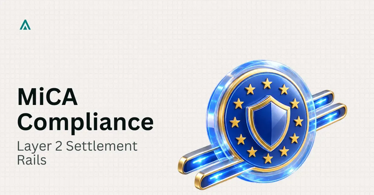 MiCA Article 70 Compliance Architecture for Layer 2 Settlement Rails