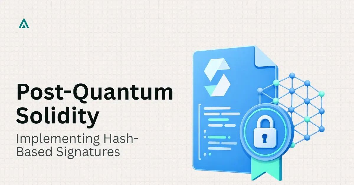 How to Implement Post-Quantum Signatures in Solidity
