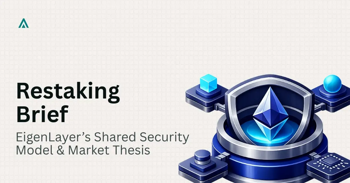 Restaking Brief: EigenLayer's Shared Security Model