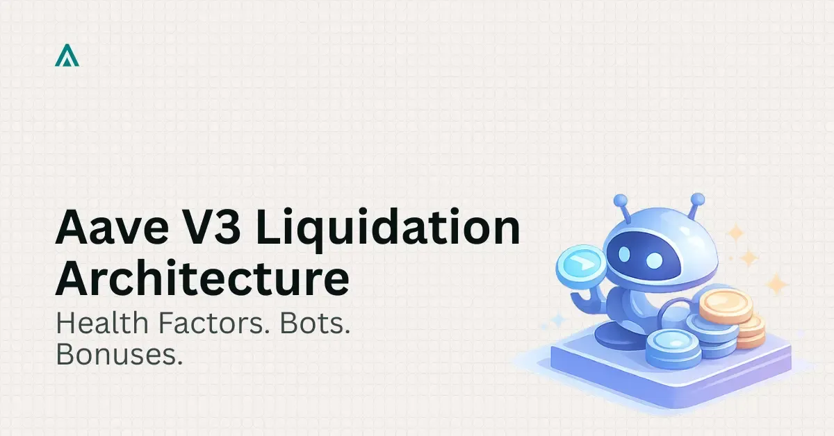 Aave V3 Liquidation Architecture: Health Factor Computation, Bonus Mechanics, and Bot Design