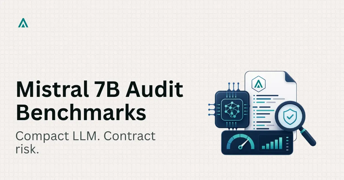 Mistral 7B for Smart Contract Auditing: Benchmarks